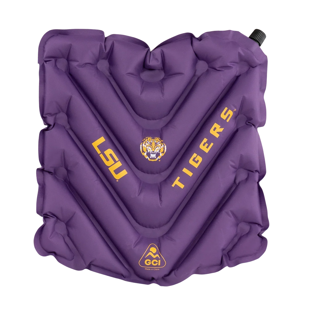 Ultra-Lightweight College V Seat Inflatable Stadium Cushion - LSU Tigers - Choice 762 - Bleacher-Friendly Stadium Chair with Back Support - Default Title