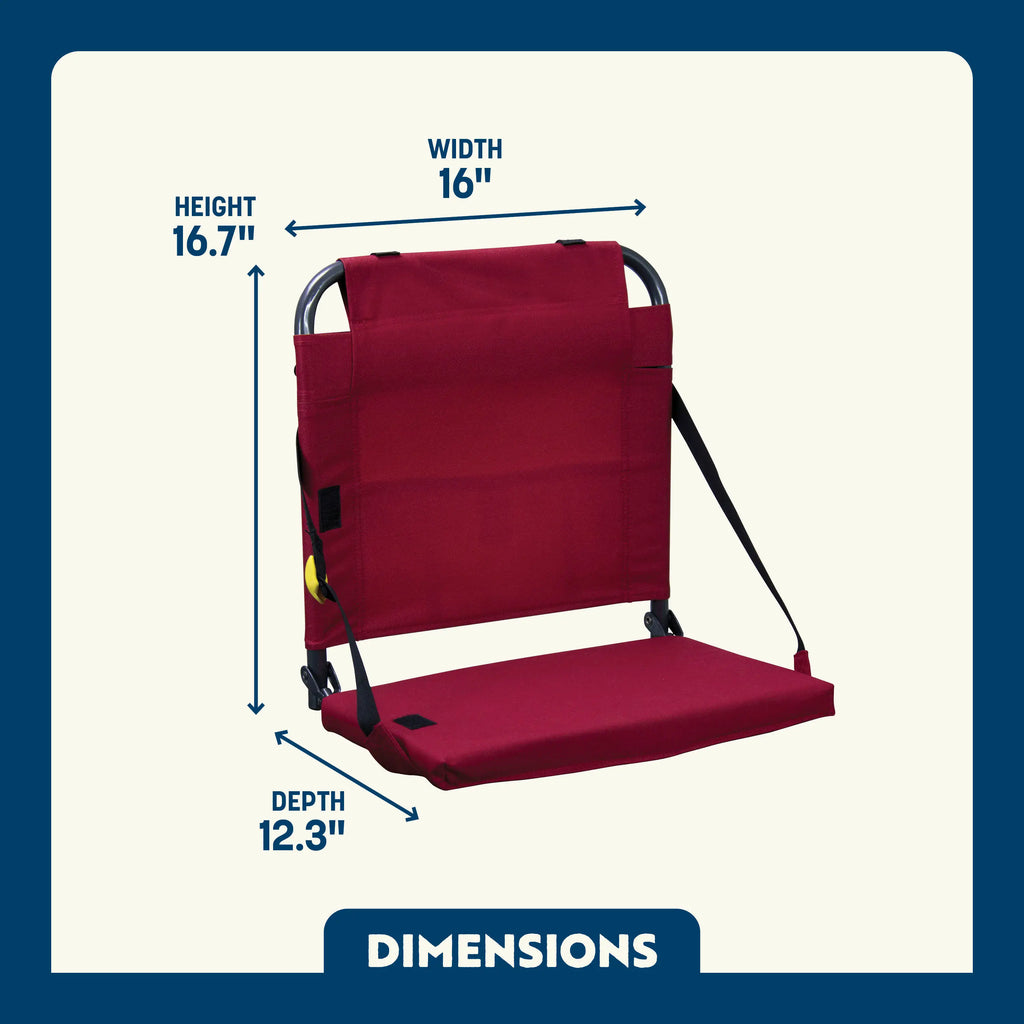 Secure-Hook BleacherBack - Choice 696 - Ergonomic Portable Stadium Seat for Sports Events Detail