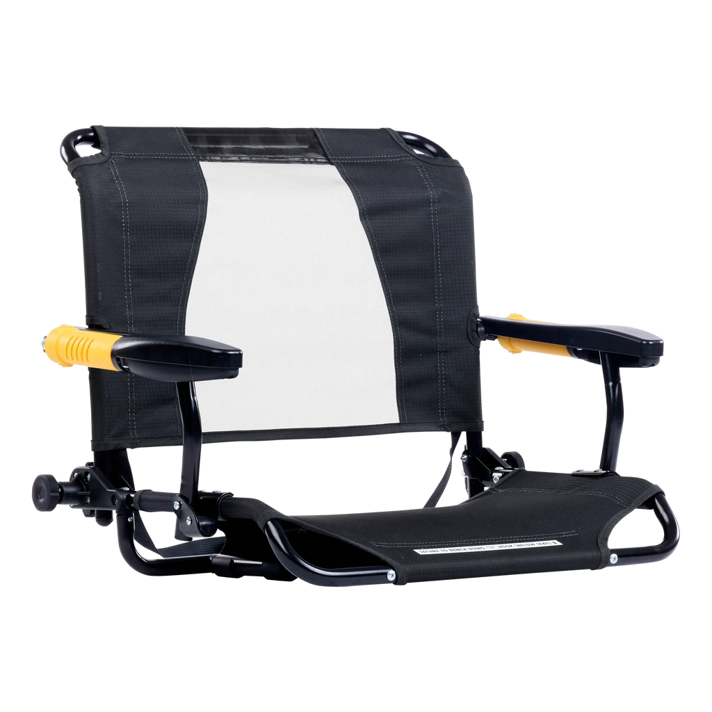 Luxury Camp Stadium Rock-Cliner - Choice 540 - Patented Spring-Action Rocking Chair for Camping - Dark Charcoal