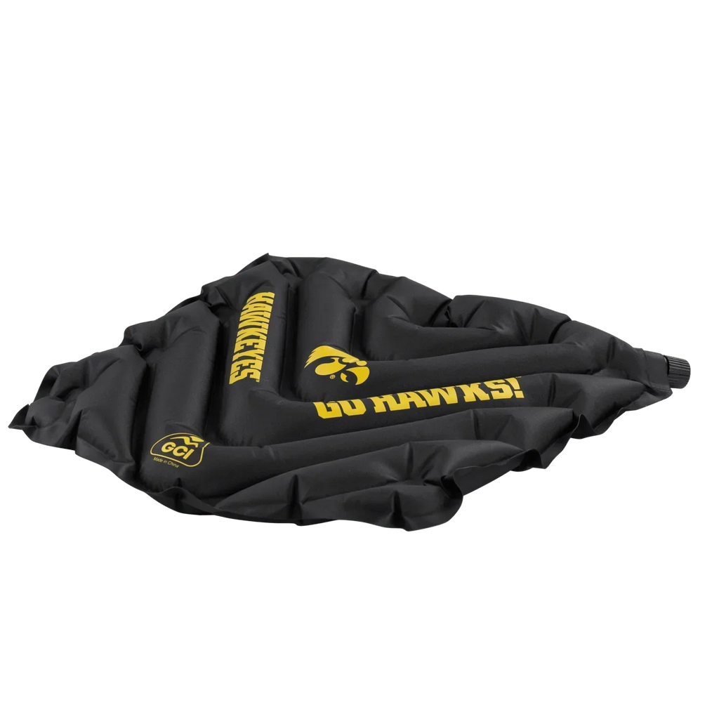 Bleacher-Friendly College V Seat Inflatable Stadium Cushion - Iowa Hawkeyes - Choice 157 - Ergonomic Portable Stadium Seat for Sports Events Detail