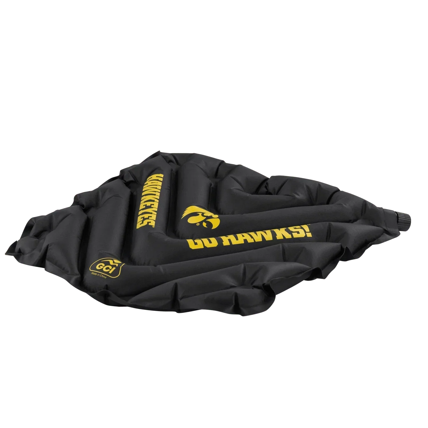 Bleacher-Friendly College V Seat Inflatable Stadium Cushion - Iowa Hawkeyes - Choice 157 - Ergonomic Portable Stadium Seat for Sports Events Detail
