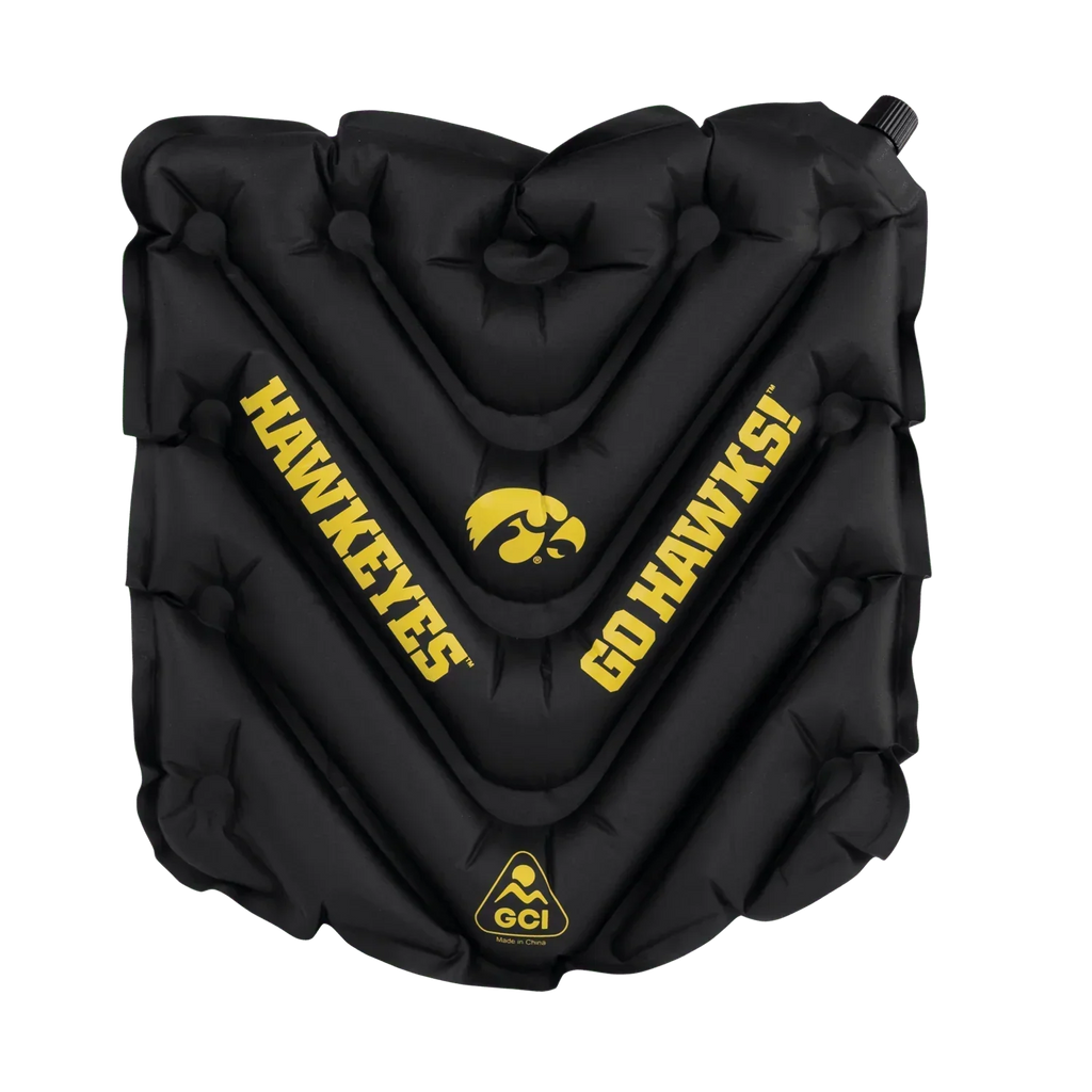 Bleacher-Friendly College V Seat Inflatable Stadium Cushion - Iowa Hawkeyes - Choice 157 - Ergonomic Portable Stadium Seat for Sports Events - Default Title