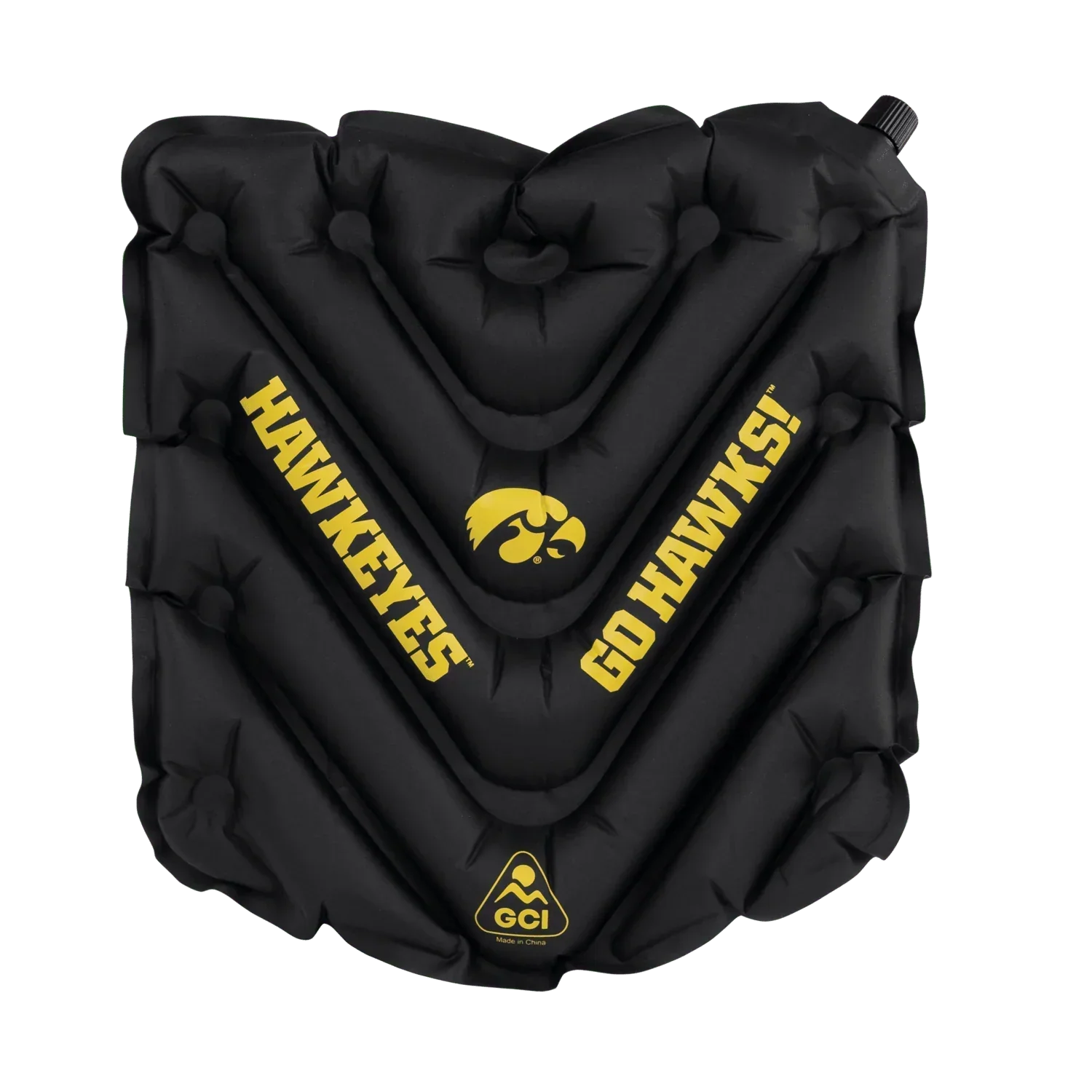 Bleacher-Friendly College V Seat Inflatable Stadium Cushion - Iowa Hawkeyes - Choice 157 - Ergonomic Portable Stadium Seat for Sports Events - Default Title