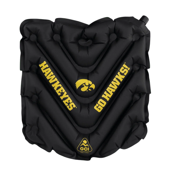 Bleacher-Friendly College V Seat Inflatable Stadium Cushion - Iowa Hawkeyes - Choice 157 - Ergonomic Portable Stadium Seat for Sports Events - Default Title