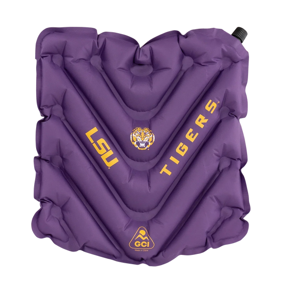 Ultra-Lightweight College V Seat Inflatable Stadium Cushion - LSU Tigers - Choice 762 - Bleacher-Friendly Stadium Chair with Back Support - Default Title