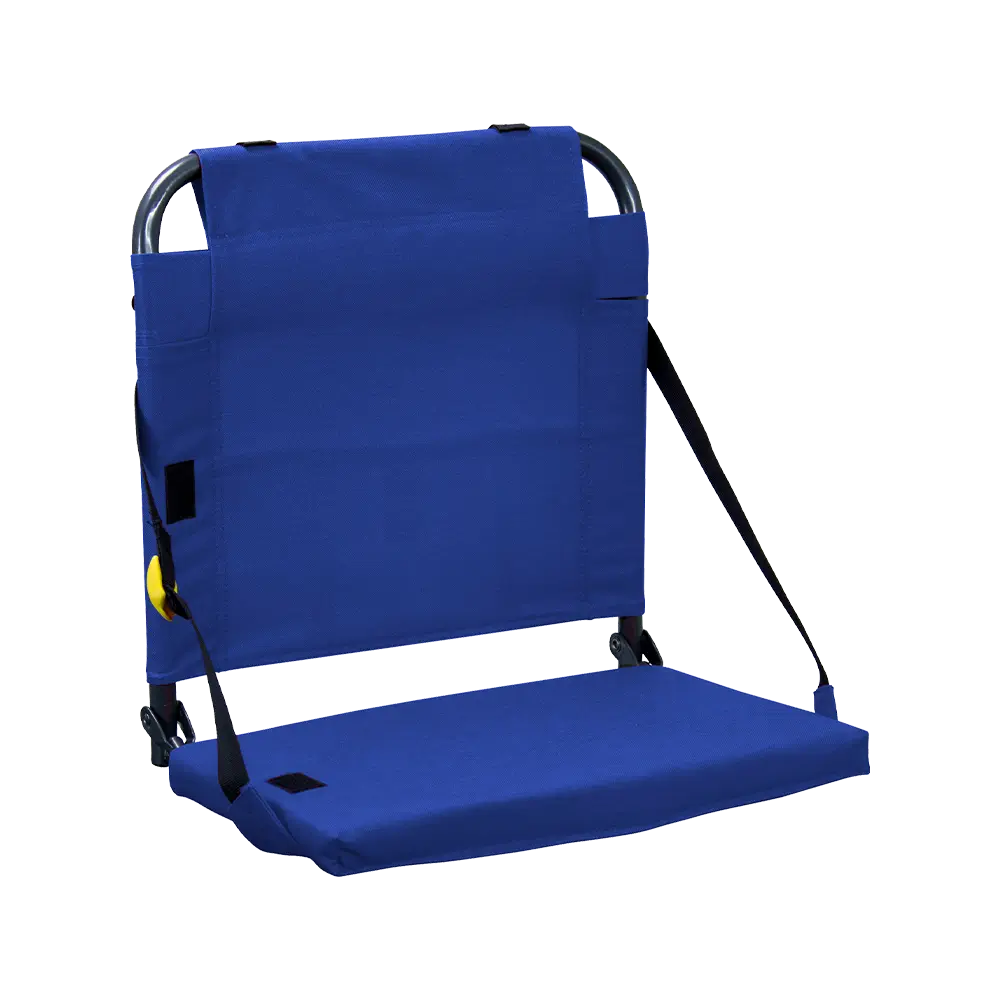 Secure-Hook BleacherBack - Choice 696 - Ergonomic Portable Stadium Seat for Sports Events - Royal Blue