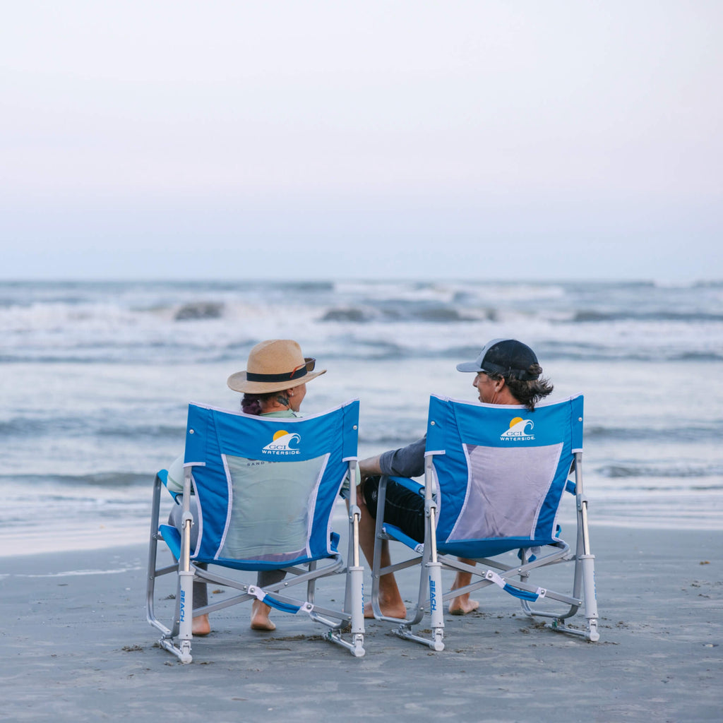 Smooth Motion Beach Rocker - Choice 712 - Heavy-Duty Kickback Rocker with Beverage Holder Detail