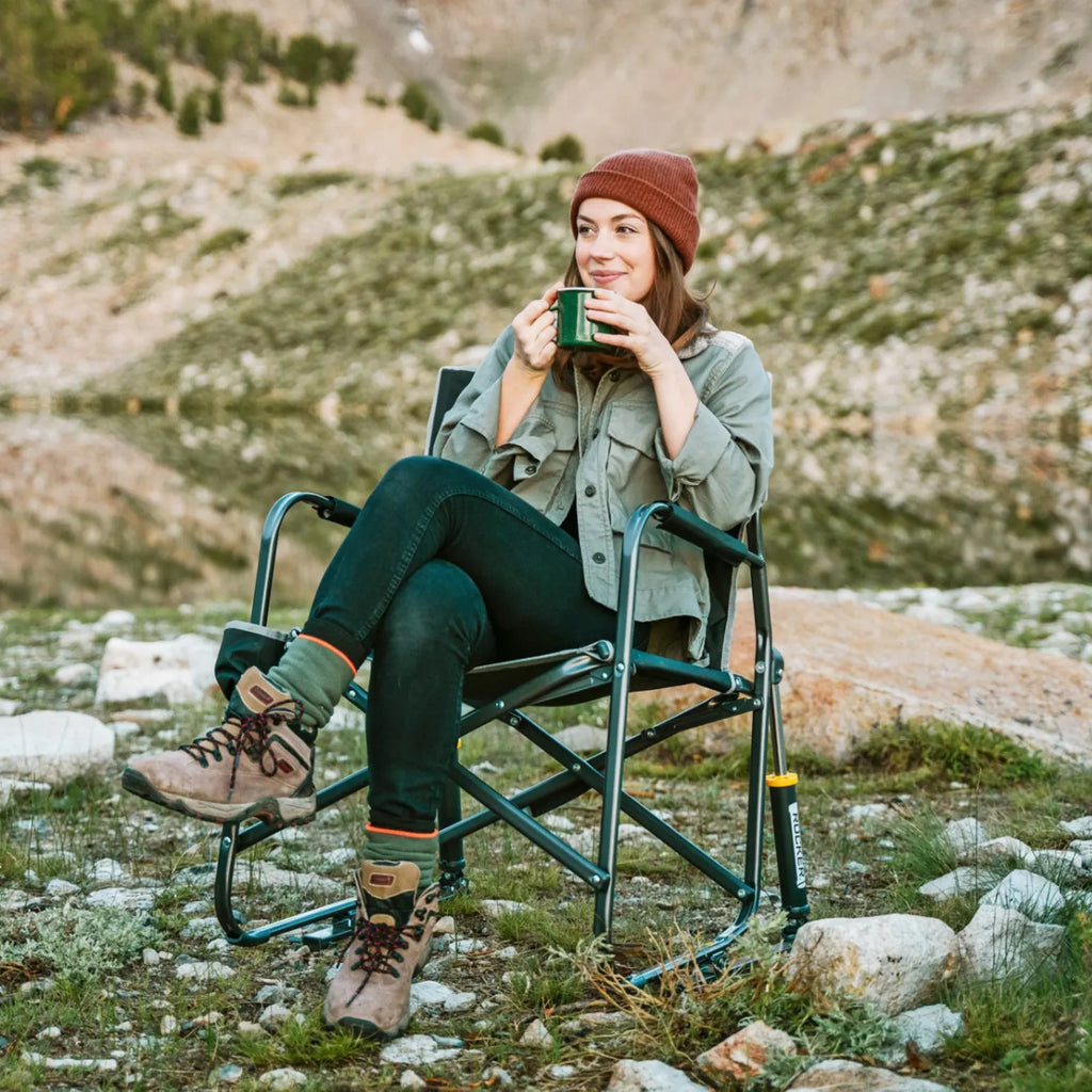 Smooth Motion Freestyle Rocker - Choice 711 - Patented Spring-Action Rocking Chair for Camping Detail