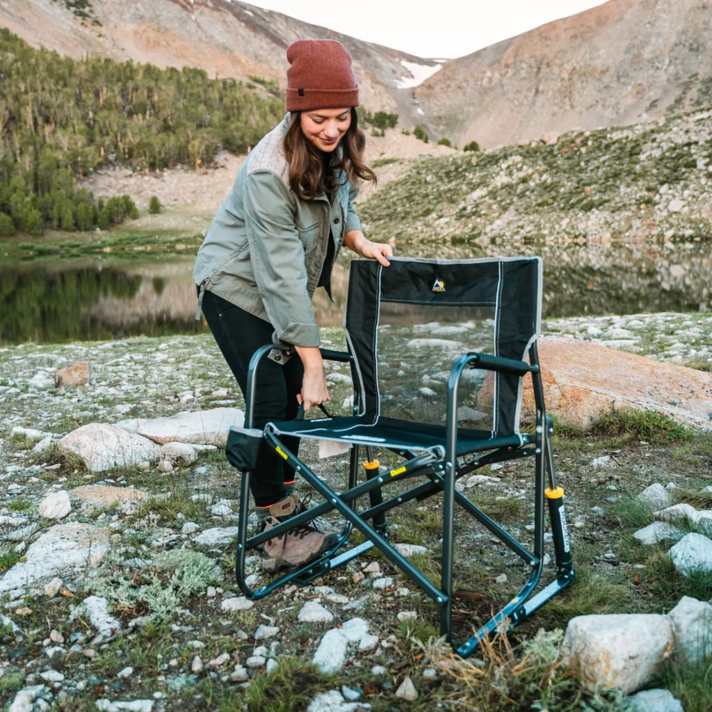 Smooth Motion Freestyle Rocker - Choice 711 - Patented Spring-Action Rocking Chair for Camping Detail