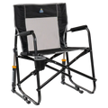 Smooth Motion Freestyle Rocker - Choice 711 - Patented Spring-Action Rocking Chair for Camping - Black
