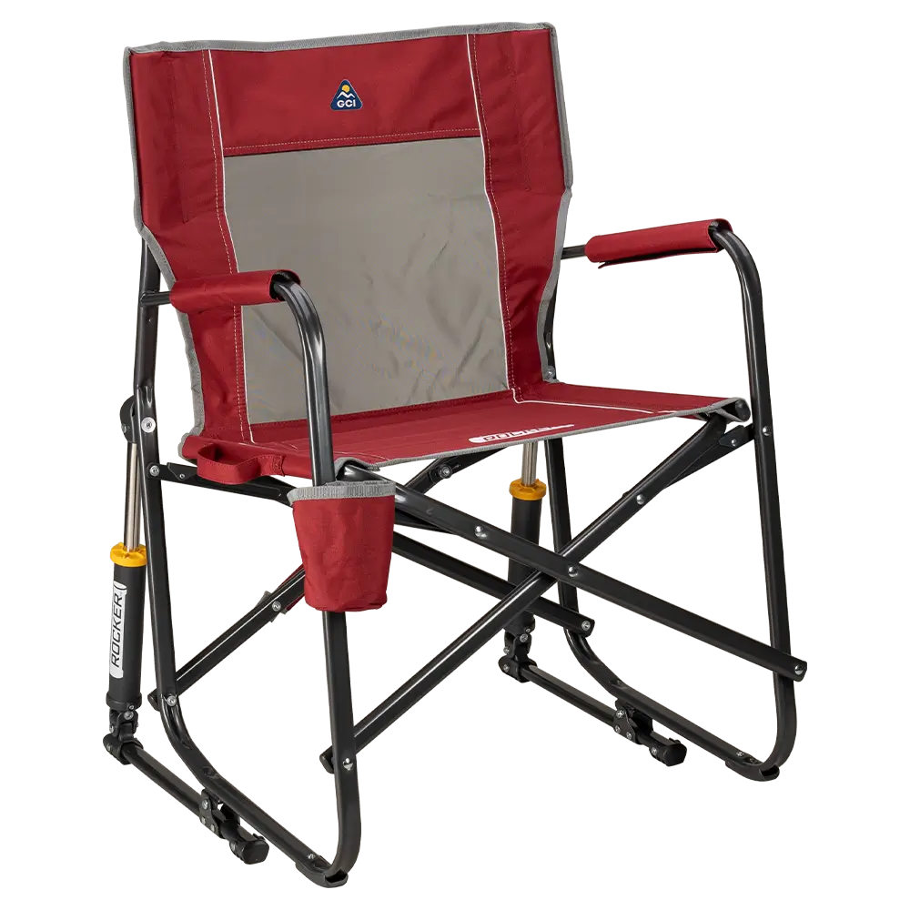 Smooth Motion Freestyle Rocker - Choice 711 - Patented Spring-Action Rocking Chair for Camping - Cinnamon