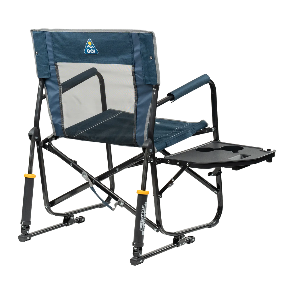 Heavy-Duty Freestyle Freestyle Rocker with Side Table - Choice 853 - RoadTrip Rocker Smooth Motion Camp Chair Detail