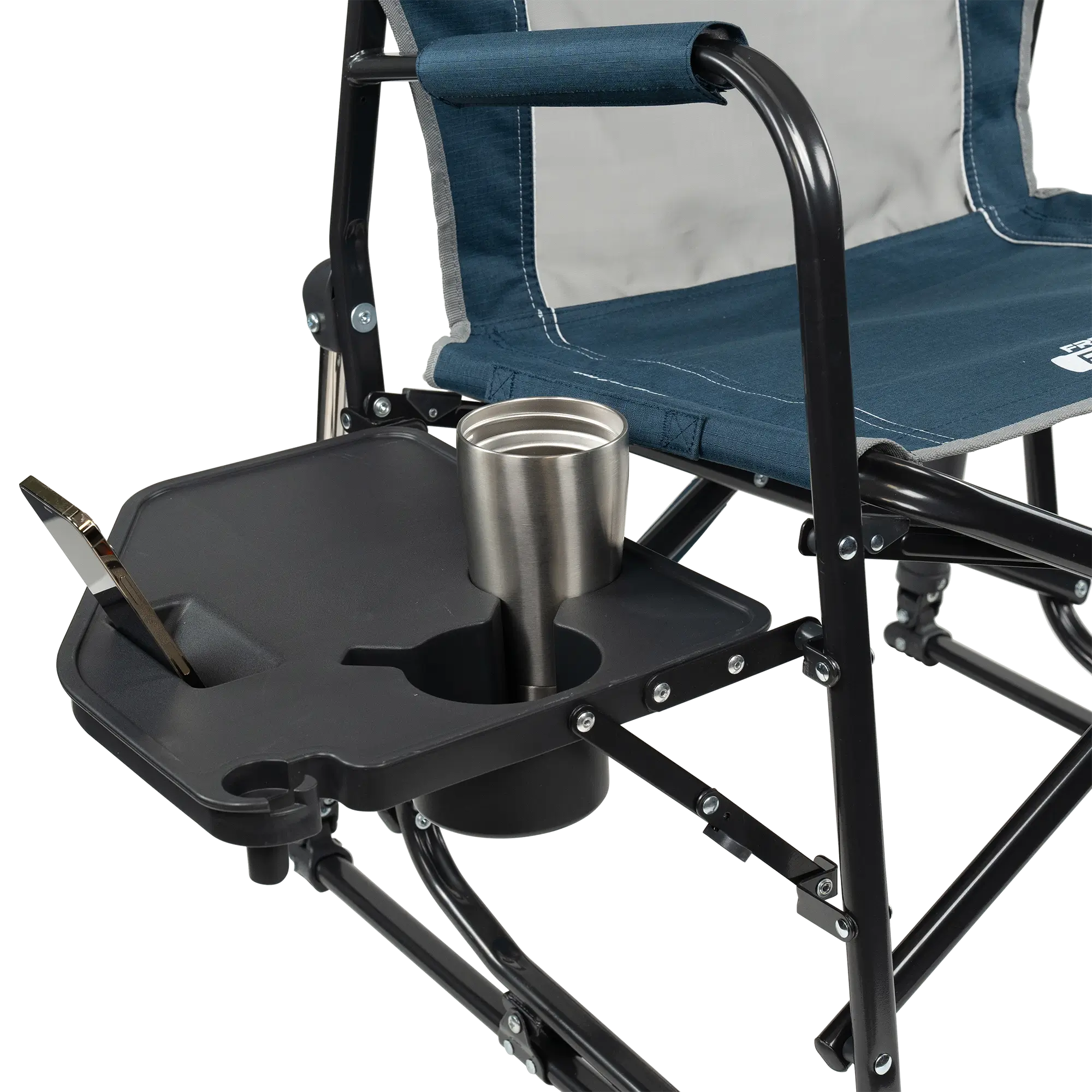 Heavy-Duty Freestyle Freestyle Rocker with Side Table - Choice 853 - RoadTrip Rocker Smooth Motion Camp Chair Detail