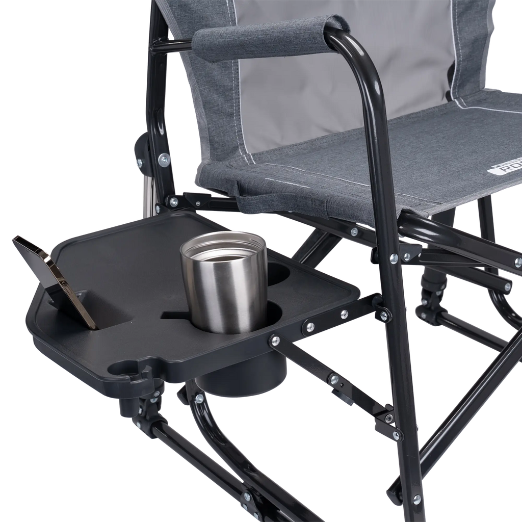 Heavy-Duty Freestyle Freestyle Rocker with Side Table - Choice 853 - RoadTrip Rocker Smooth Motion Camp Chair Detail