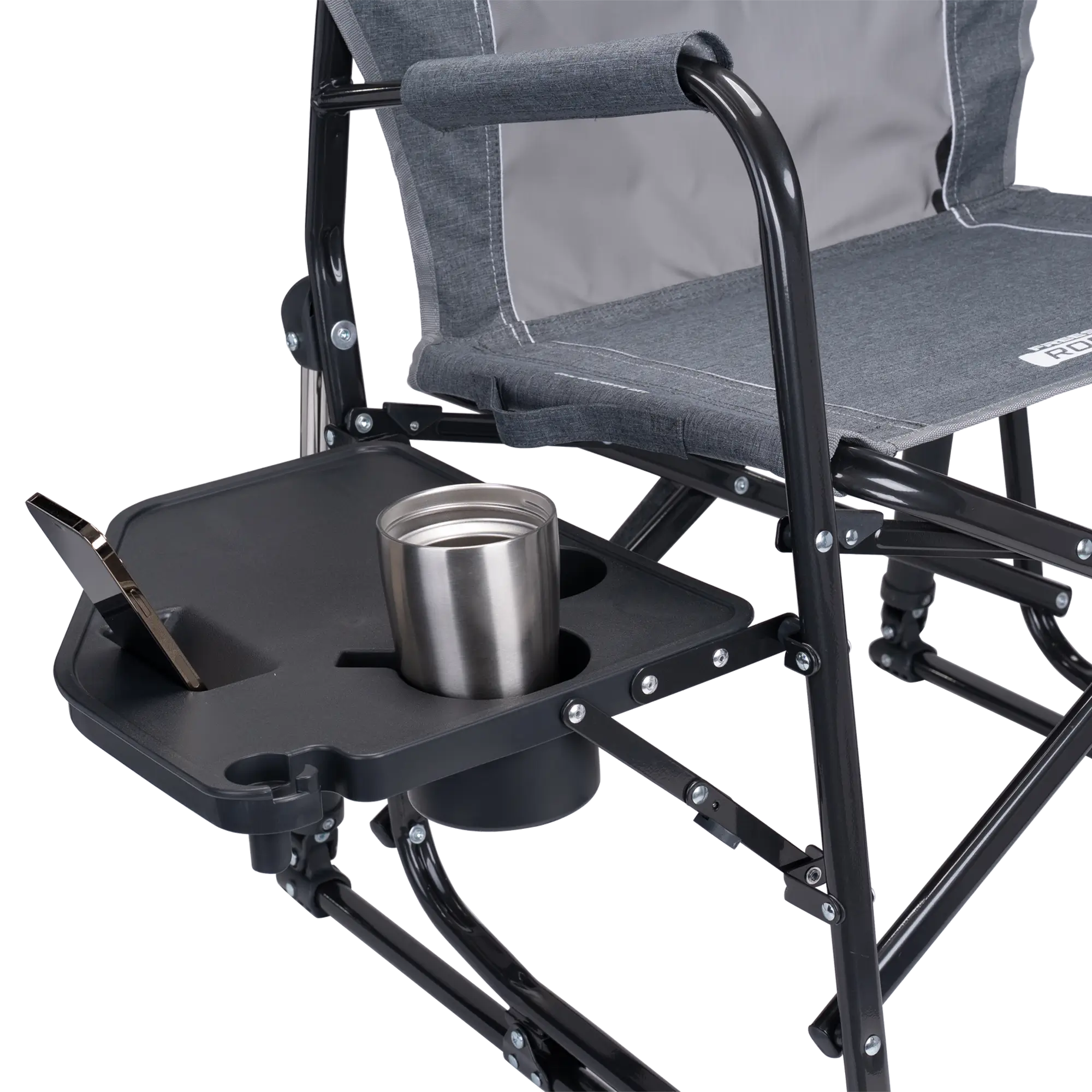 Heavy-Duty Freestyle Freestyle Rocker with Side Table - Choice 853 - RoadTrip Rocker Smooth Motion Camp Chair Detail