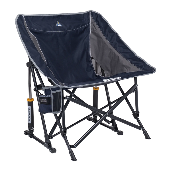 Smooth Motion Pod Rocker - Choice 933 - Patented Spring-Action Rocking Chair for Camping - Indigo