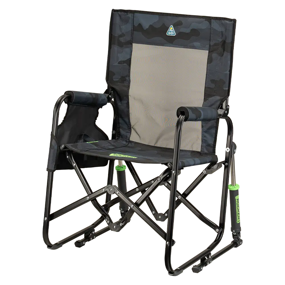 Luxury Camp Stowaway Rocker - Choice 794 - Patented Spring-Action Rocking Chair for Camping Detail