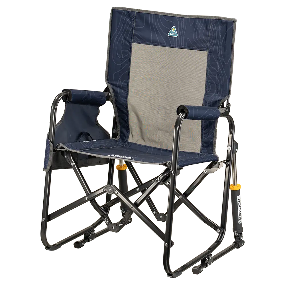 Luxury Camp Stowaway Rocker - Choice 794 - Patented Spring-Action Rocking Chair for Camping Detail