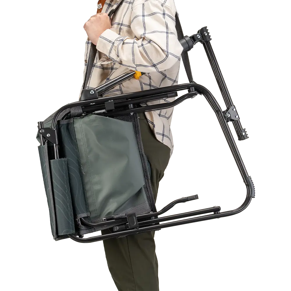 Luxury Camp Stowaway Rocker - Choice 794 - Patented Spring-Action Rocking Chair for Camping Detail