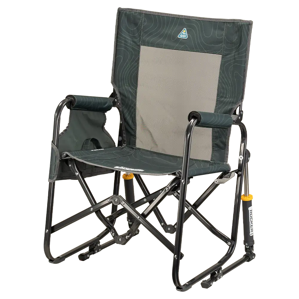 Luxury Camp Stowaway Rocker - Choice 794 - Patented Spring-Action Rocking Chair for Camping Detail