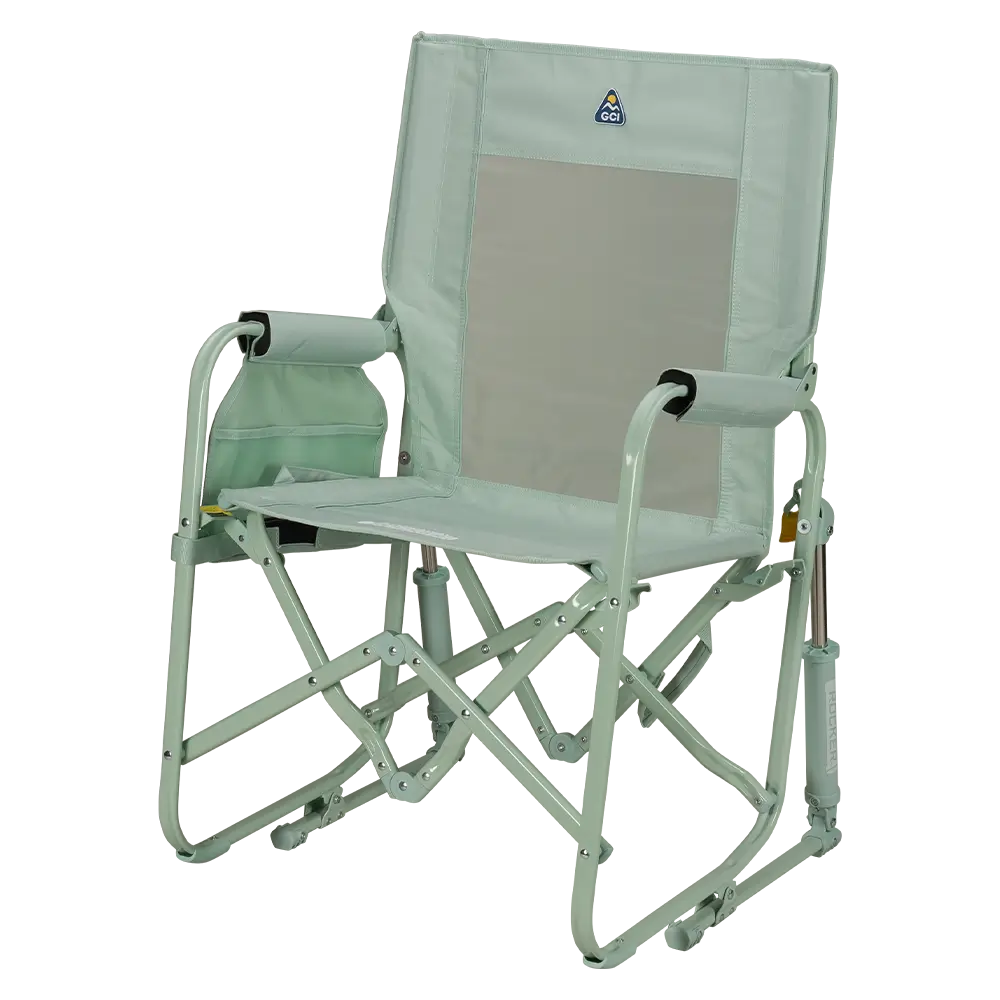 Luxury Camp Stowaway Rocker - Choice 794 - Patented Spring-Action Rocking Chair for Camping Detail