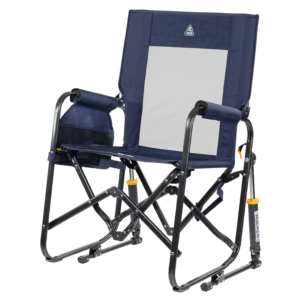 Luxury Camp Stowaway Rocker - Choice 794 - Patented Spring-Action Rocking Chair for Camping Detail