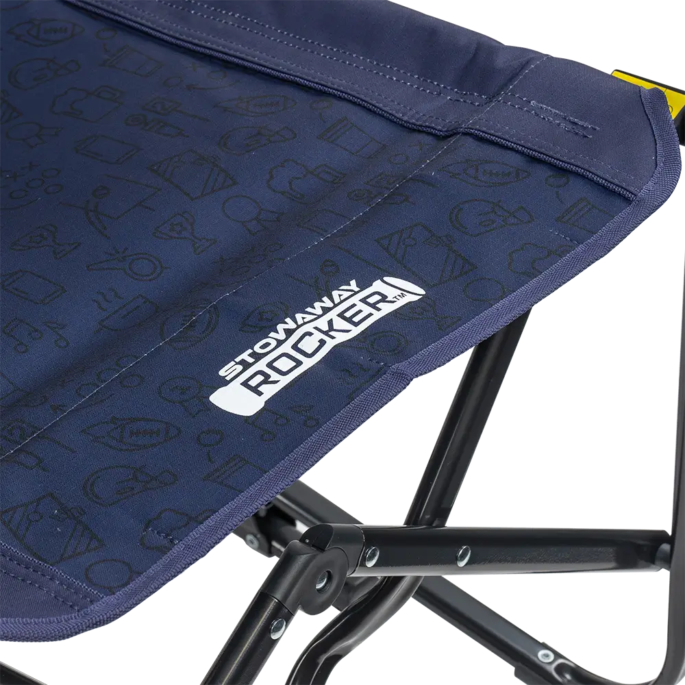 Luxury Camp Stowaway Rocker - Choice 794 - Patented Spring-Action Rocking Chair for Camping Detail