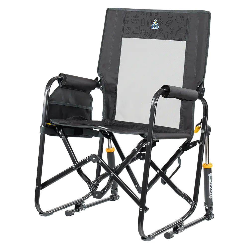 Luxury Camp Stowaway Rocker - Choice 794 - Patented Spring-Action Rocking Chair for Camping Detail