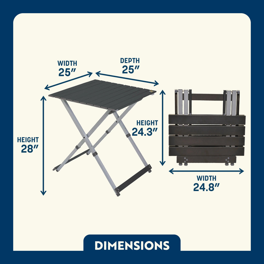 Multi-Functional Cook Compact Camp Table 25 - Choice 214 - Portable Camping Table with Heat-Resistant Countertop Detail