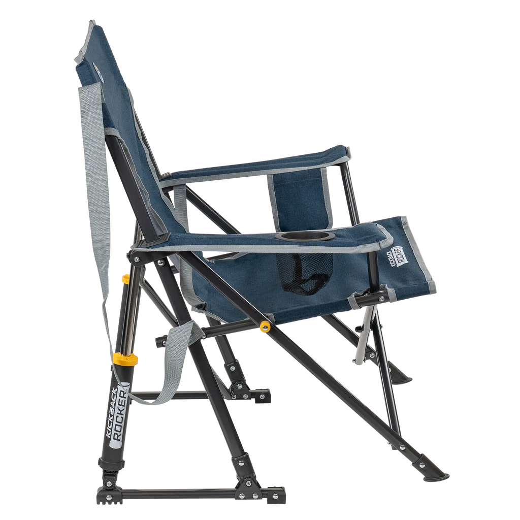 Heavy-Duty Freestyle Kickback Rocker - Choice 345 - Patented Spring-Action Rocking Chair for Camping Detail