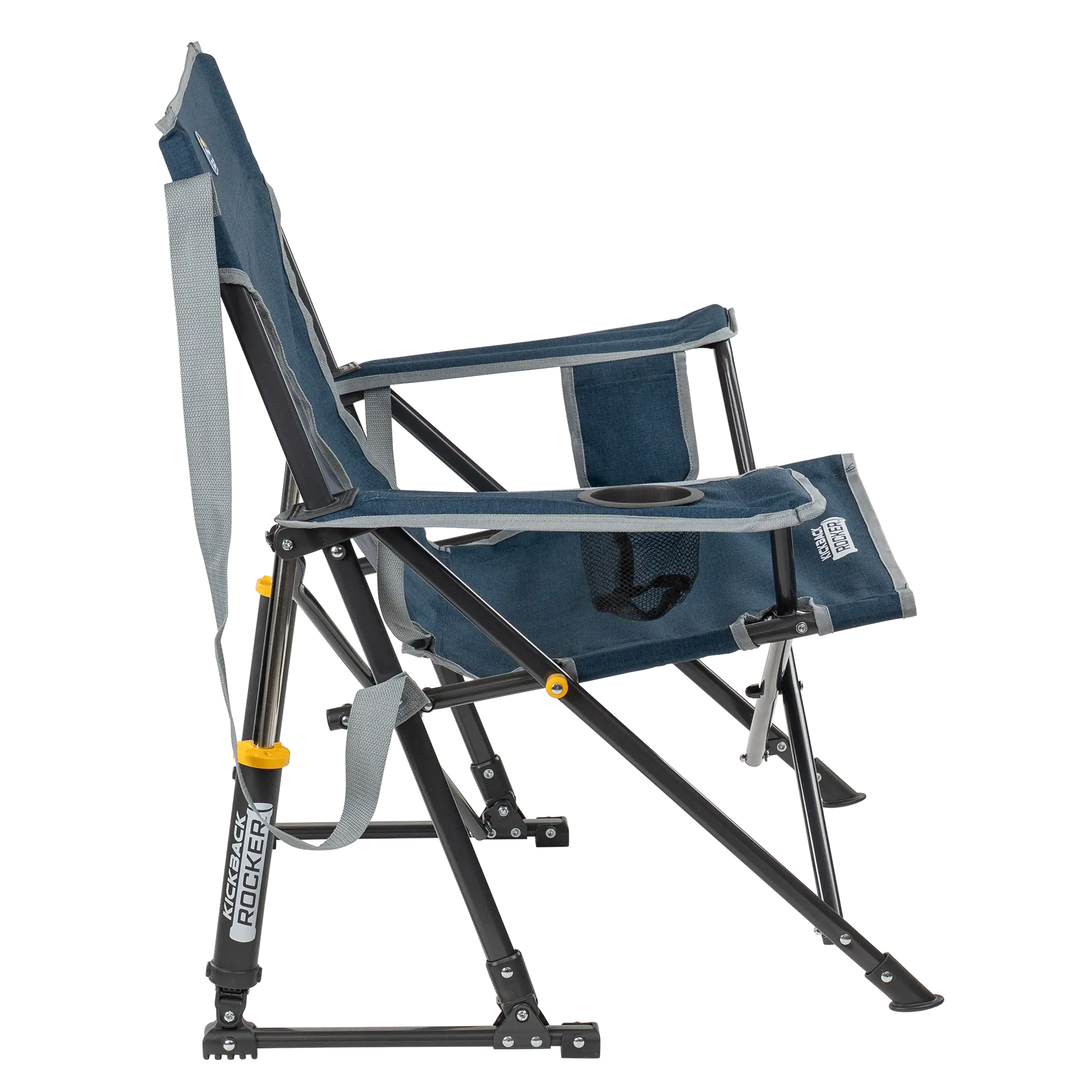 Heavy-Duty Freestyle Kickback Rocker - Choice 345 - Patented Spring-Action Rocking Chair for Camping Detail
