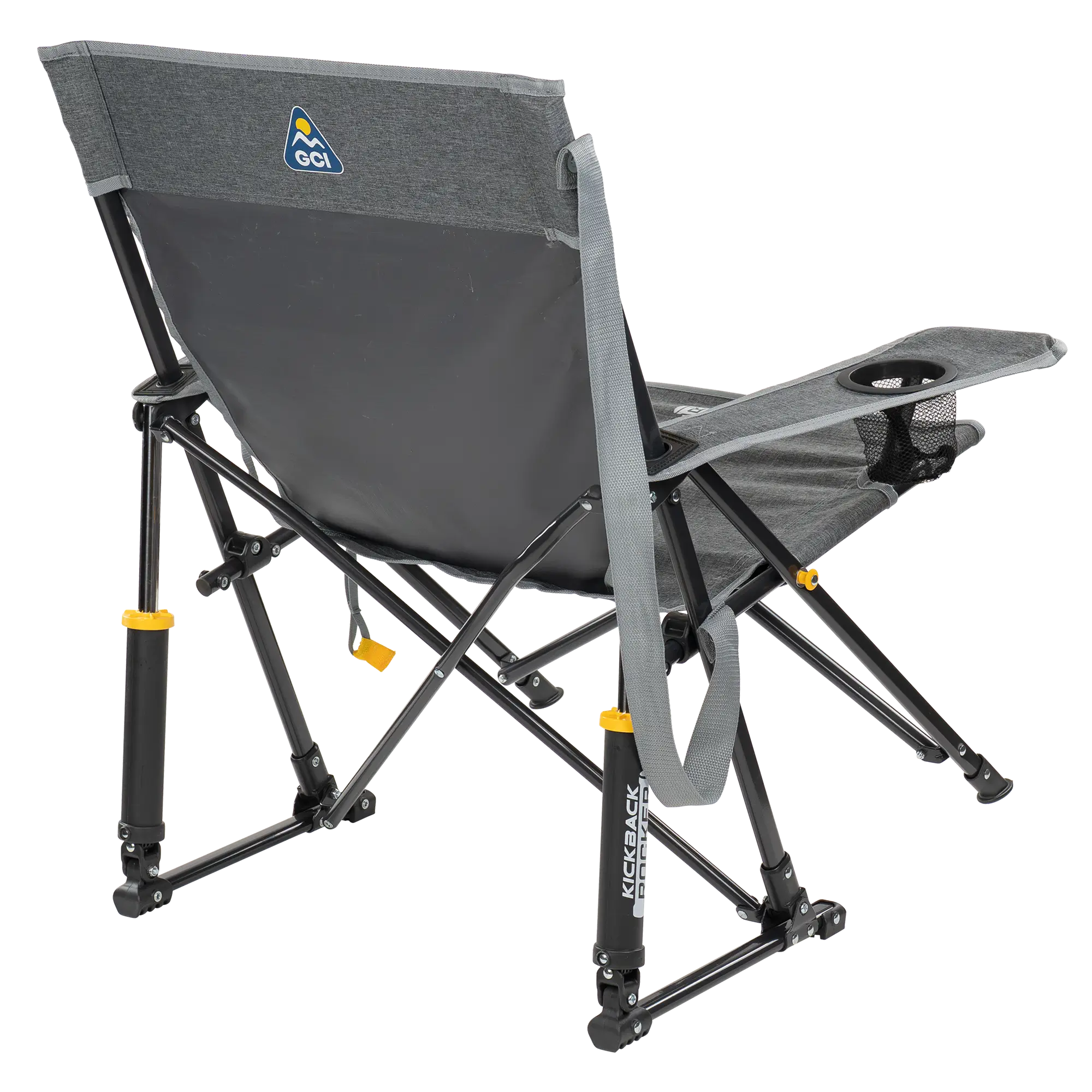 Heavy-Duty Freestyle Kickback Rocker - Choice 345 - Patented Spring-Action Rocking Chair for Camping Detail