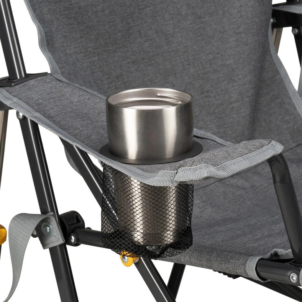 Heavy-Duty Freestyle Kickback Rocker - Choice 345 - Patented Spring-Action Rocking Chair for Camping Detail