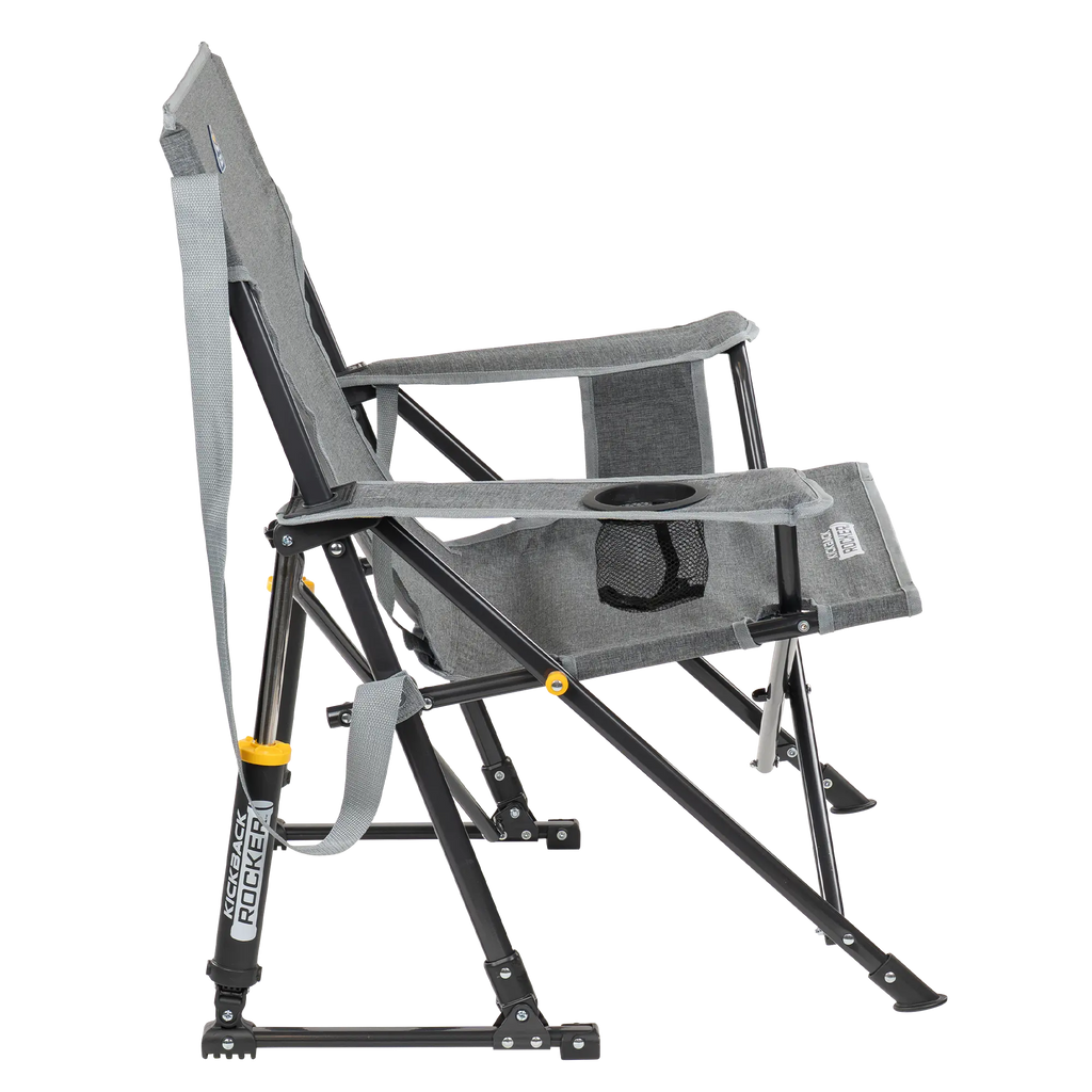 Heavy-Duty Freestyle Kickback Rocker - Choice 345 - Patented Spring-Action Rocking Chair for Camping Detail