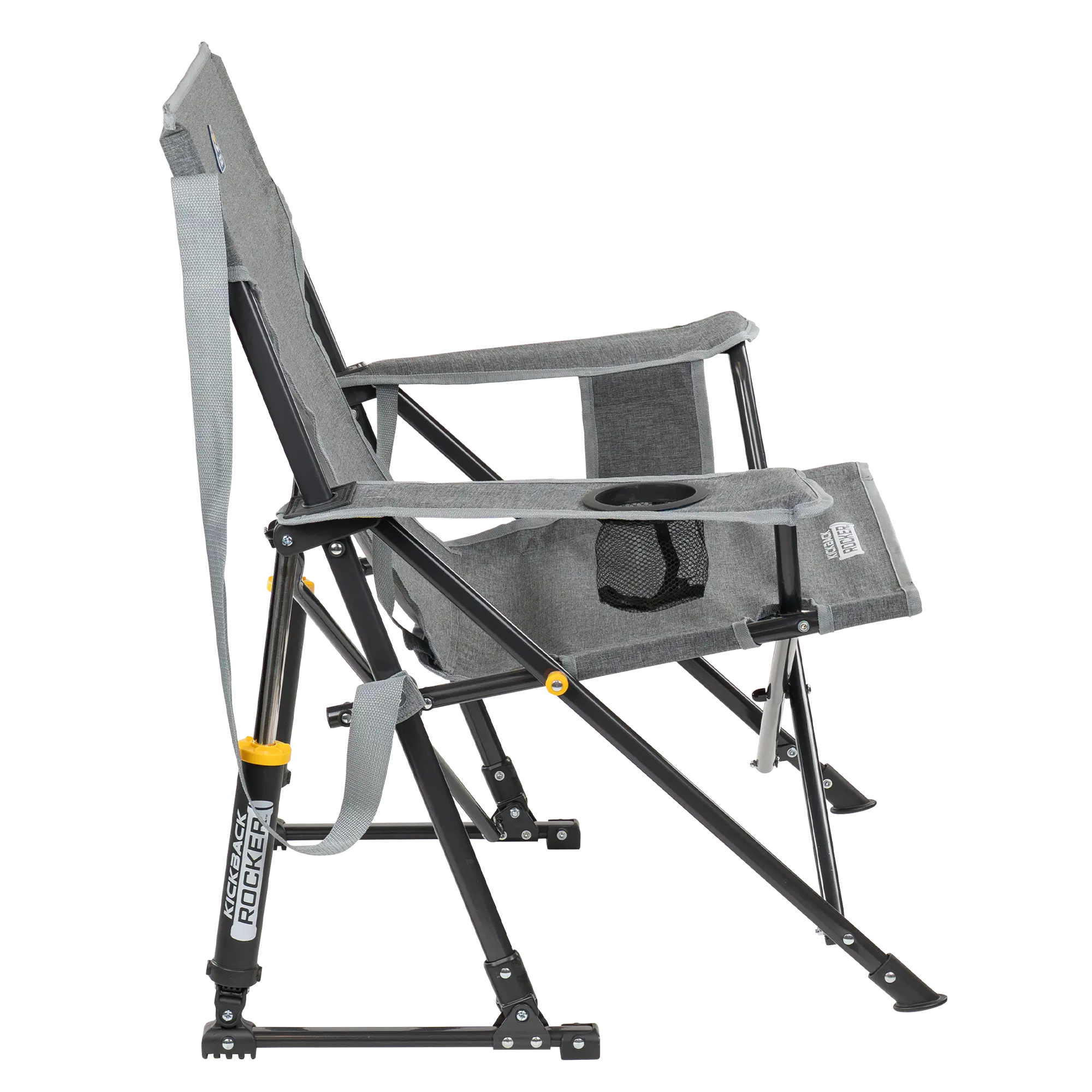Heavy-Duty Freestyle Kickback Rocker - Choice 345 - Patented Spring-Action Rocking Chair for Camping Detail