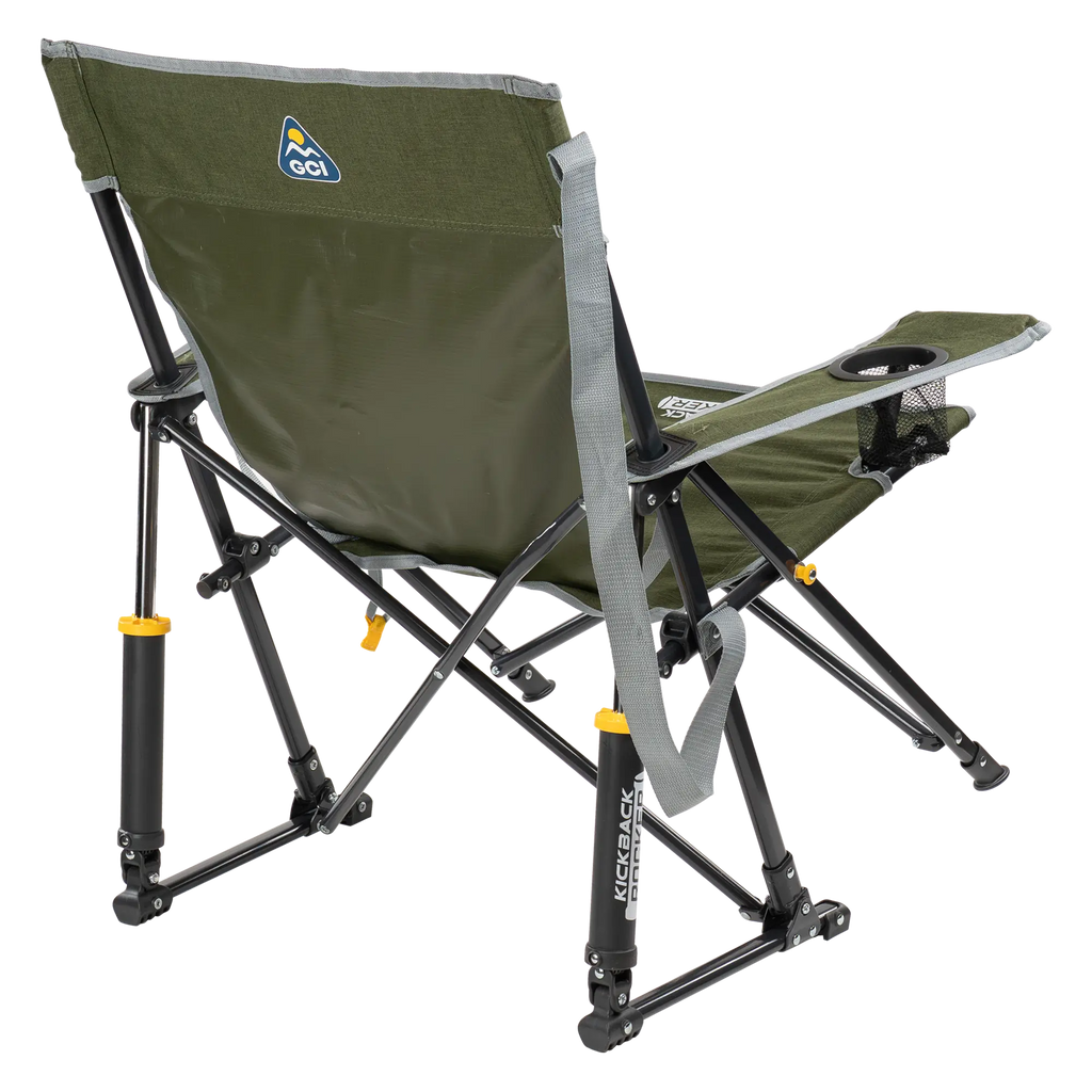 Heavy-Duty Freestyle Kickback Rocker - Choice 345 - Patented Spring-Action Rocking Chair for Camping Detail