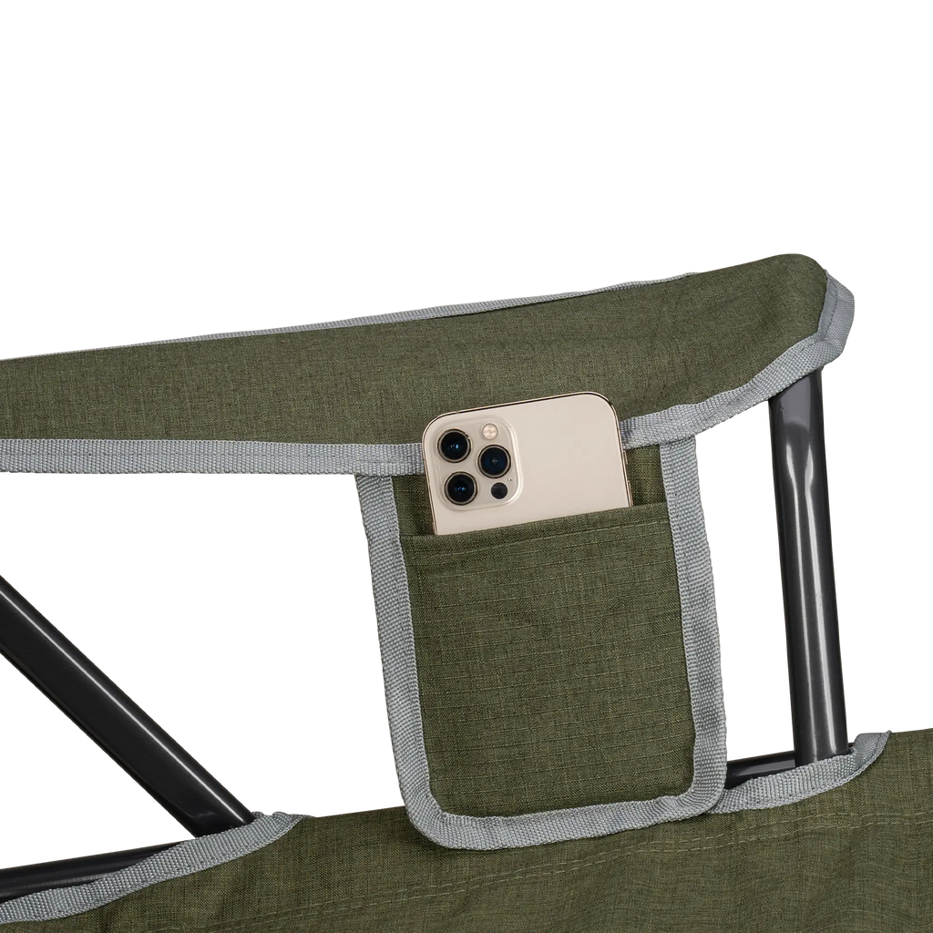 Heavy-Duty Freestyle Kickback Rocker - Choice 345 - Patented Spring-Action Rocking Chair for Camping Detail