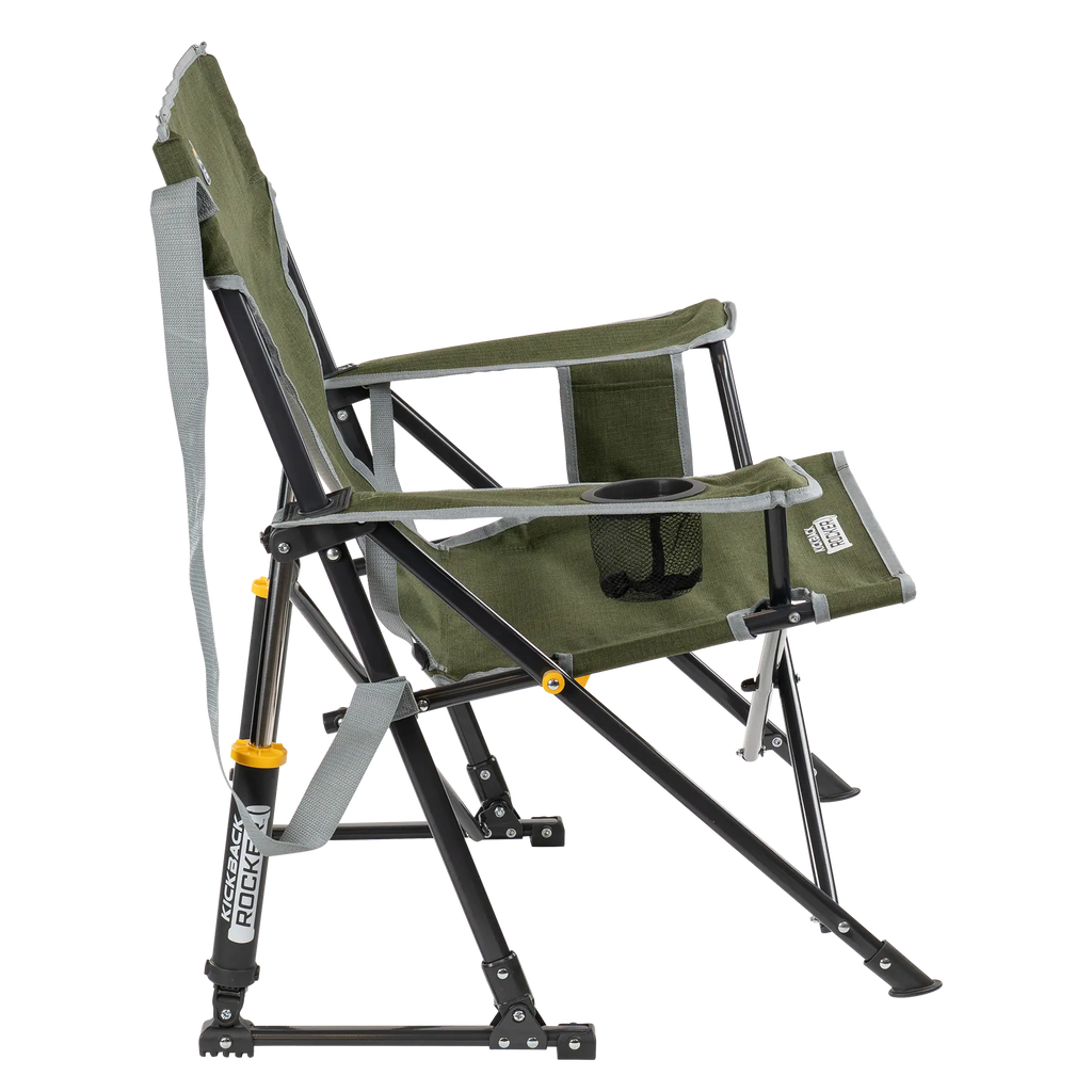 Heavy-Duty Freestyle Kickback Rocker - Choice 345 - Patented Spring-Action Rocking Chair for Camping Detail