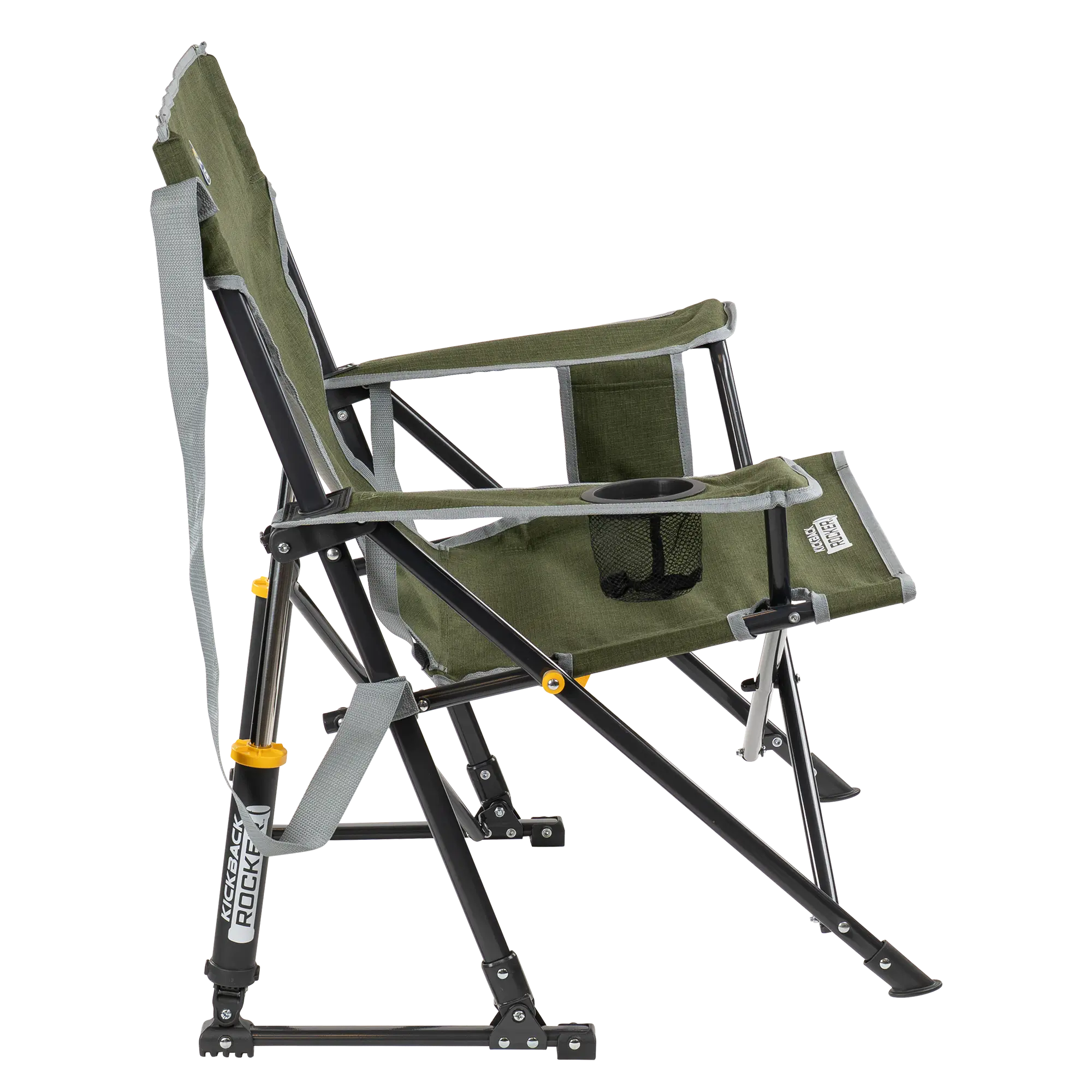 Heavy-Duty Freestyle Kickback Rocker - Choice 345 - Patented Spring-Action Rocking Chair for Camping Detail