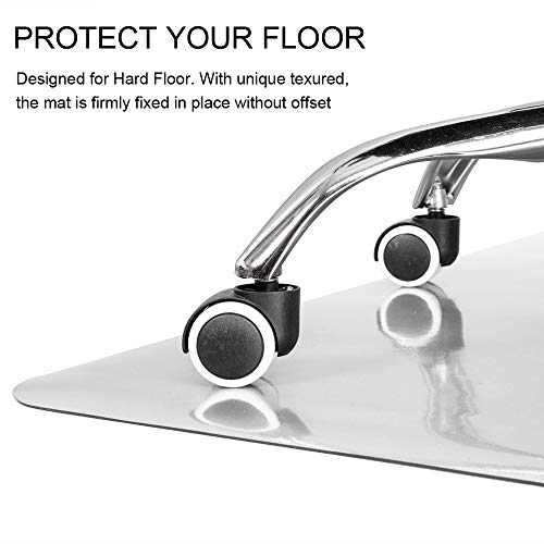 Eco-Friendly Kuyal Clear Chair mat for Hard Floors 36 x 48