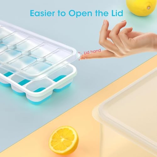 Minimalist Ice Cube Tray with Lid and Bin - for Daily Use