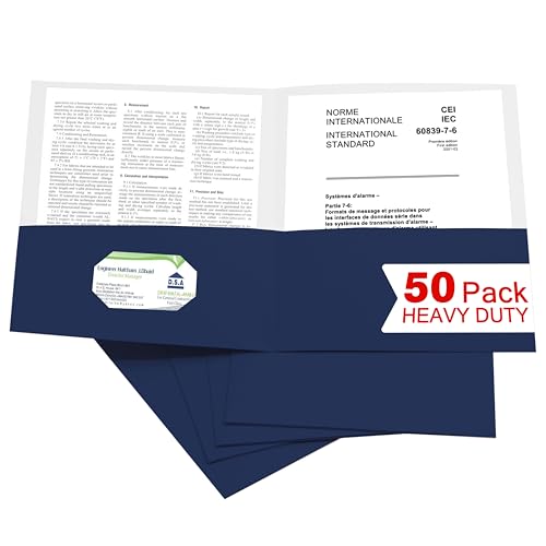 Smart Home Zzrywuty 50 Packs Two Pocket File Folders with Collection