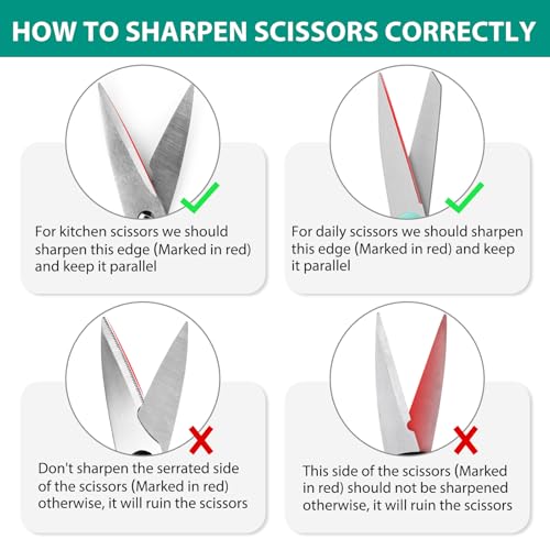 Eco-Friendly Longzon 5-in-1 Knife Sharpener 4 Stage with Cut-Resistant Kit