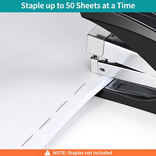 Classic AFMAT Stapler for Desk, 50 Sheet Effortless Desktop Stapler Staple Kit