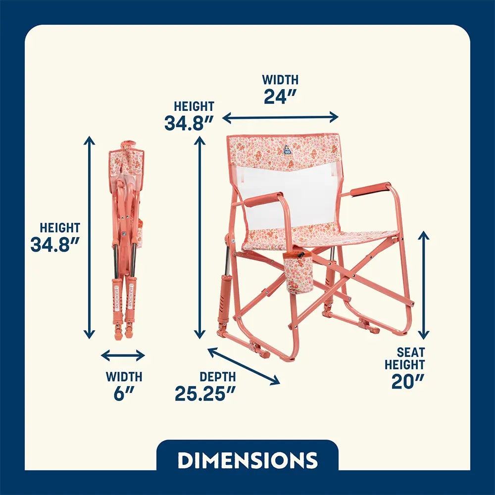 Heavy-Duty Freestyle Freestyle Rocker Elite - Choice 460 - Freestyle Rocker Portable Outdoor Folding Chair Detail