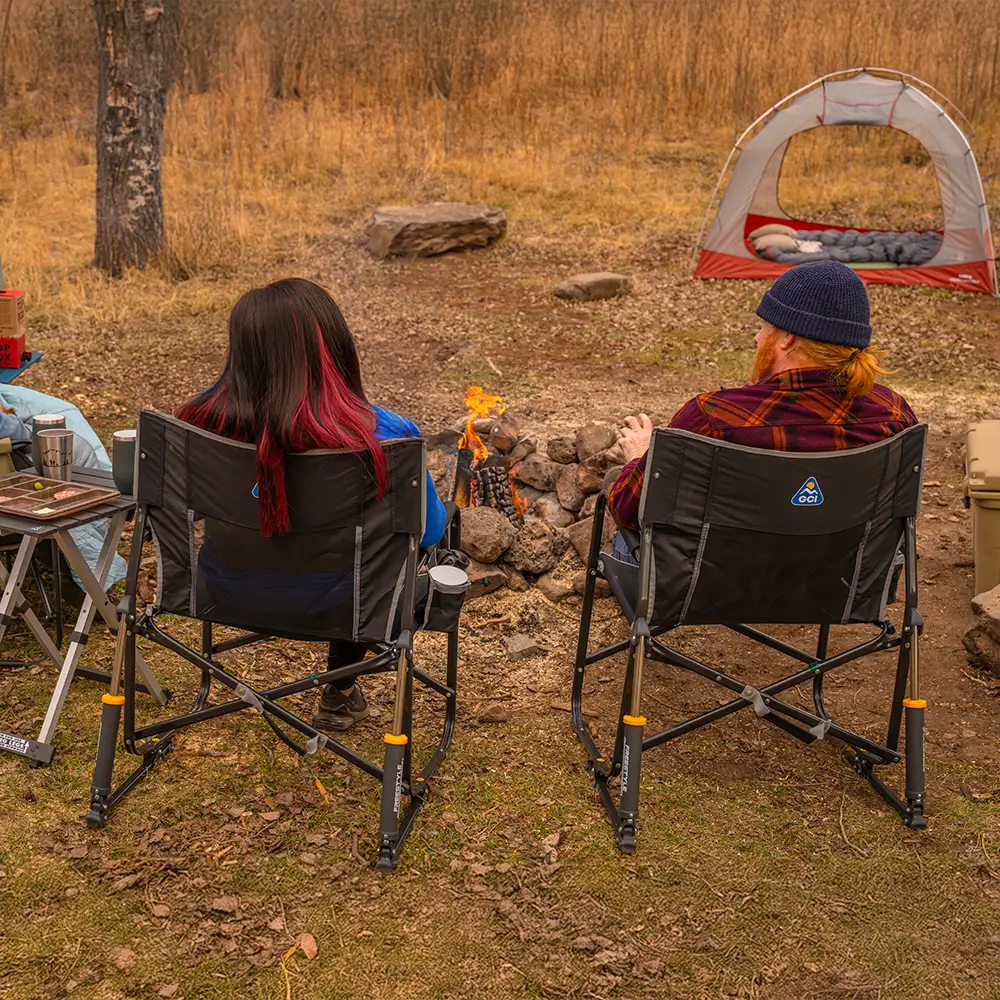 Premium All-Weather Freestyle Rocker XL - Choice 552 - Freestyle Rocker Portable Outdoor Folding Chair Detail
