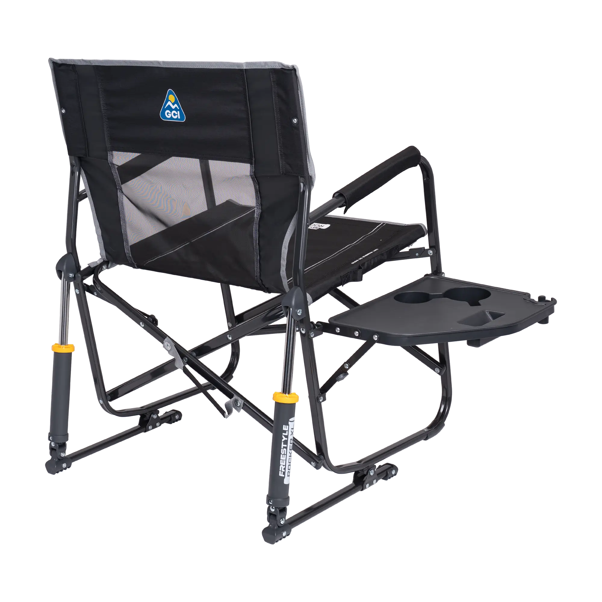 Heavy-Duty Freestyle Freestyle Rocker XL with Side Table - Choice 836 - RoadTrip Rocker Smooth Motion Camp Chair Detail