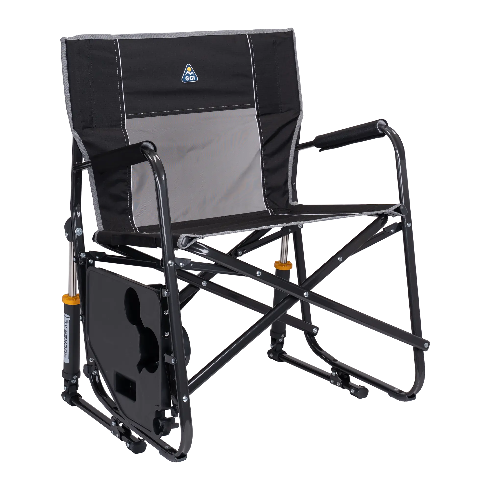Heavy-Duty Freestyle Freestyle Rocker XL with Side Table - Choice 836 - RoadTrip Rocker Smooth Motion Camp Chair Detail