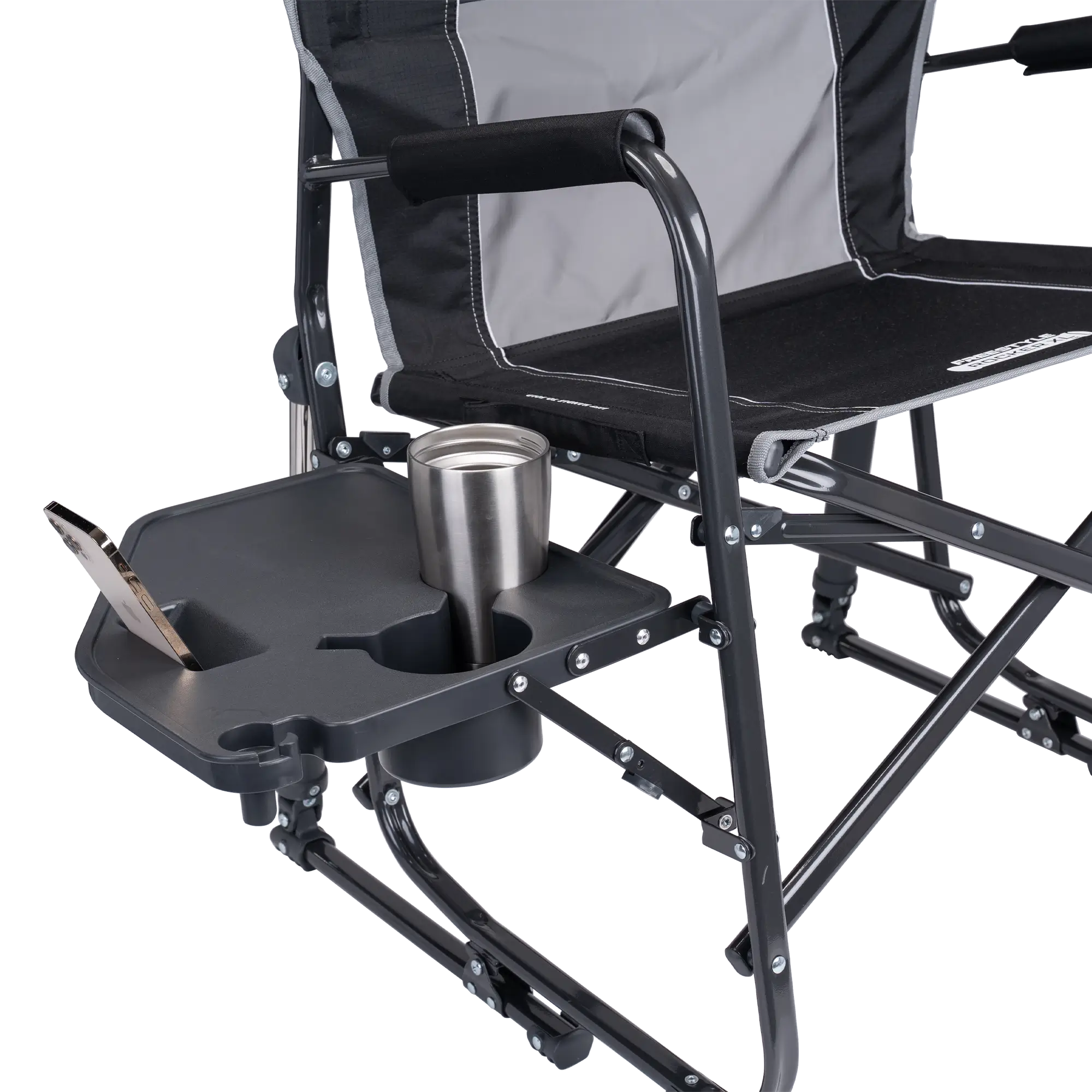 Heavy-Duty Freestyle Freestyle Rocker XL with Side Table - Choice 836 - RoadTrip Rocker Smooth Motion Camp Chair Detail