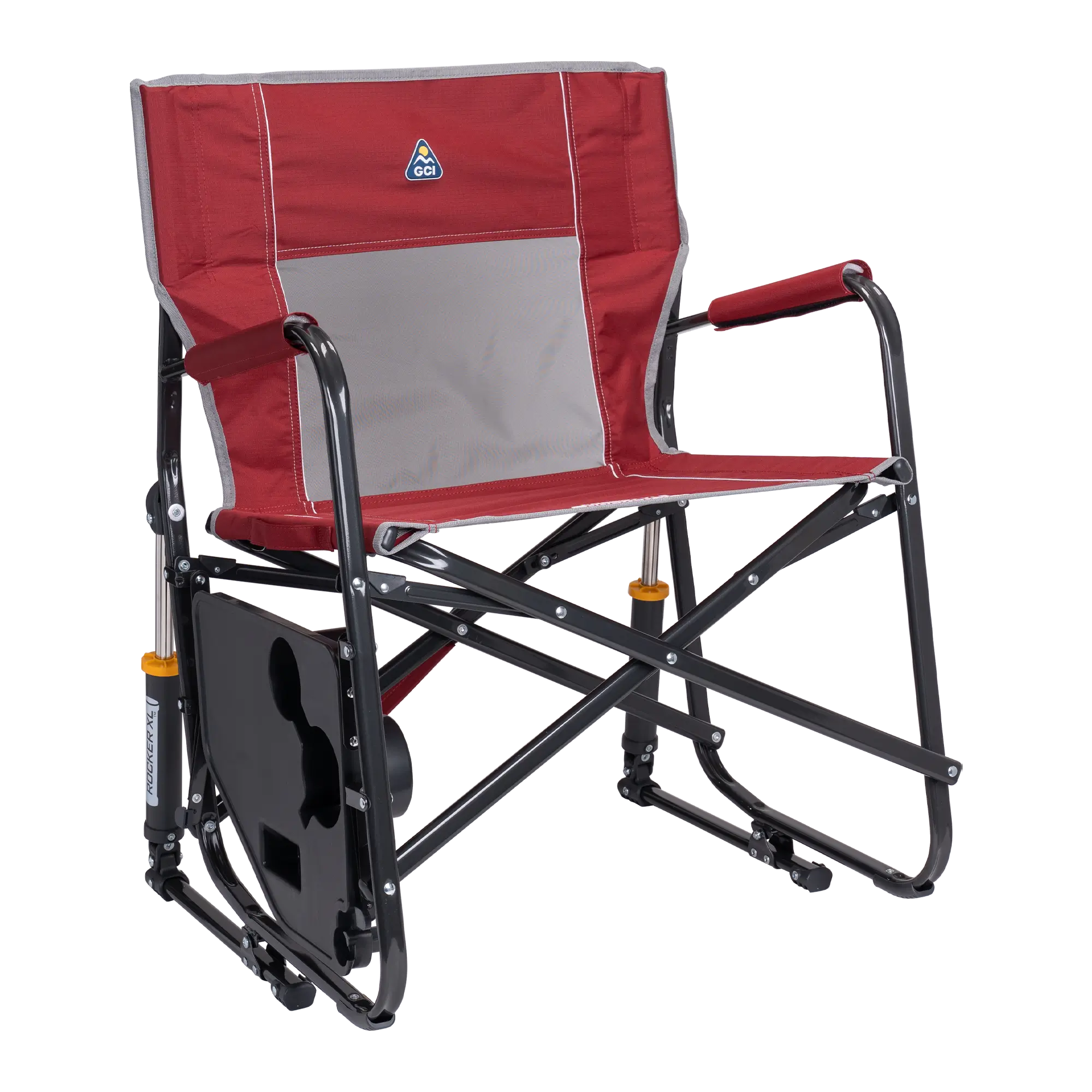 Heavy-Duty Freestyle Freestyle Rocker XL with Side Table - Choice 836 - RoadTrip Rocker Smooth Motion Camp Chair Detail